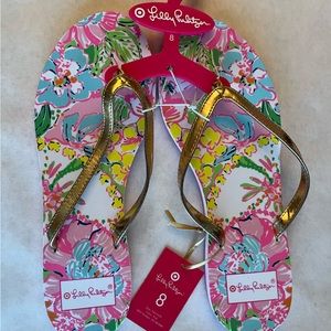 NWT Lilly Pulitzer Flip Flops!